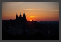 Svítání nad Pražským hradem